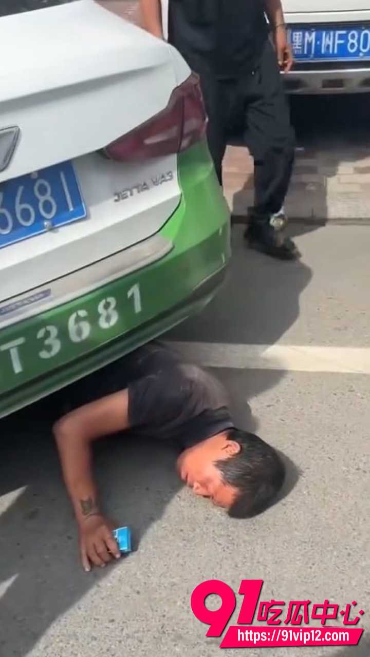 黑龙江男子被出租车碾压2