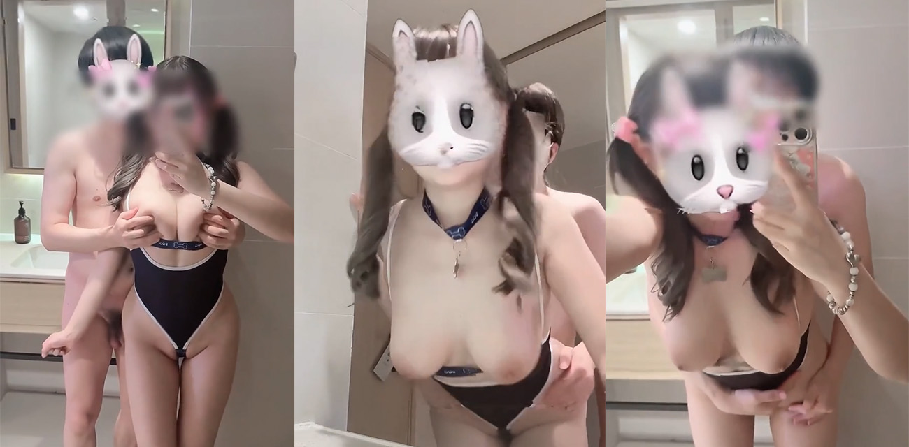 推特巨乳双马尾淫妻 三岁小宝宝 最新福利新作流出 酒店浴室湿身诱惑 粉嫩骚穴把大鸡巴紧紧夹住