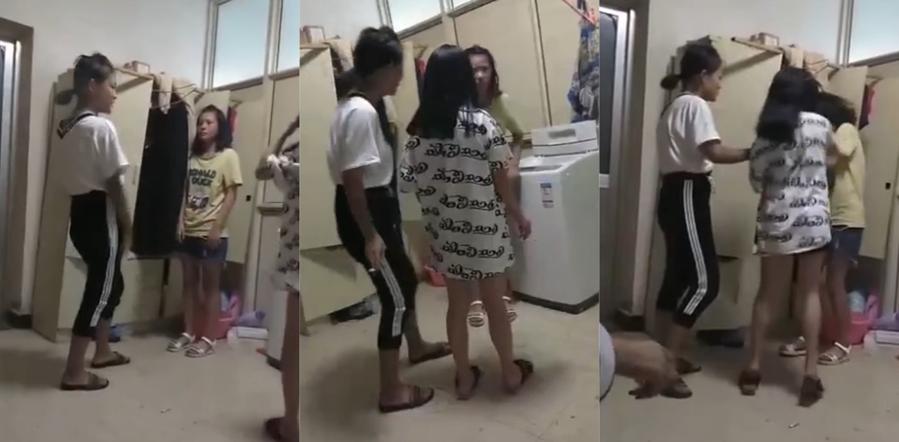 甘肃大专技校校园霸凌事件 嚣张太妹霸凌同校学生 边打边恐吓 后逼受害者蹲地写检讨