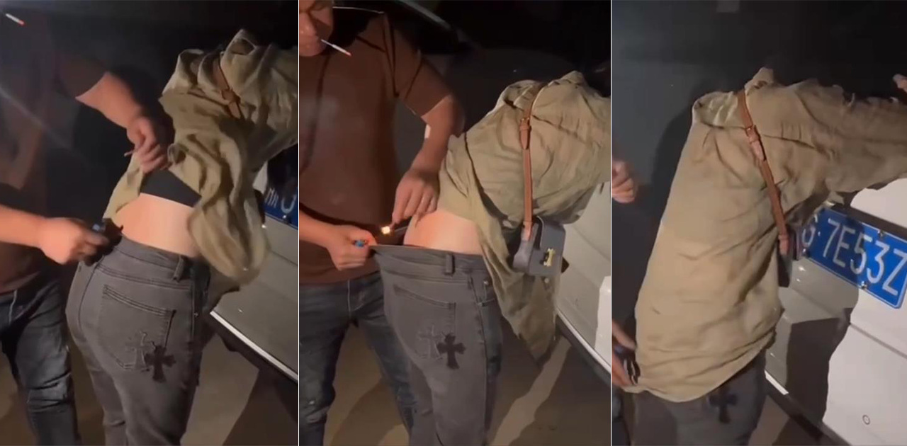 性感美女挑战户外极限开腿动作!热度瞬间爆表