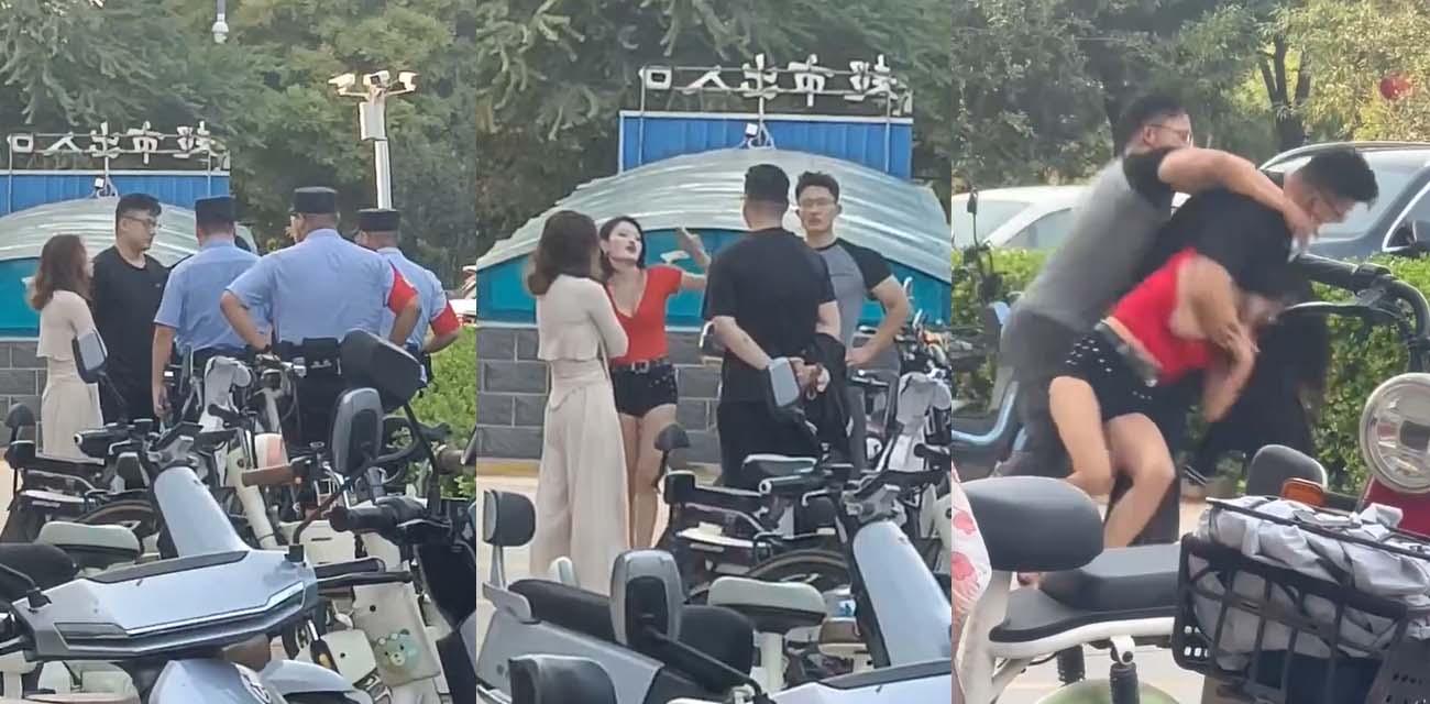 河北沧州肃宁抓小三 北京正主开车3小时当众打骂 小三男友被绿又被打双双社死