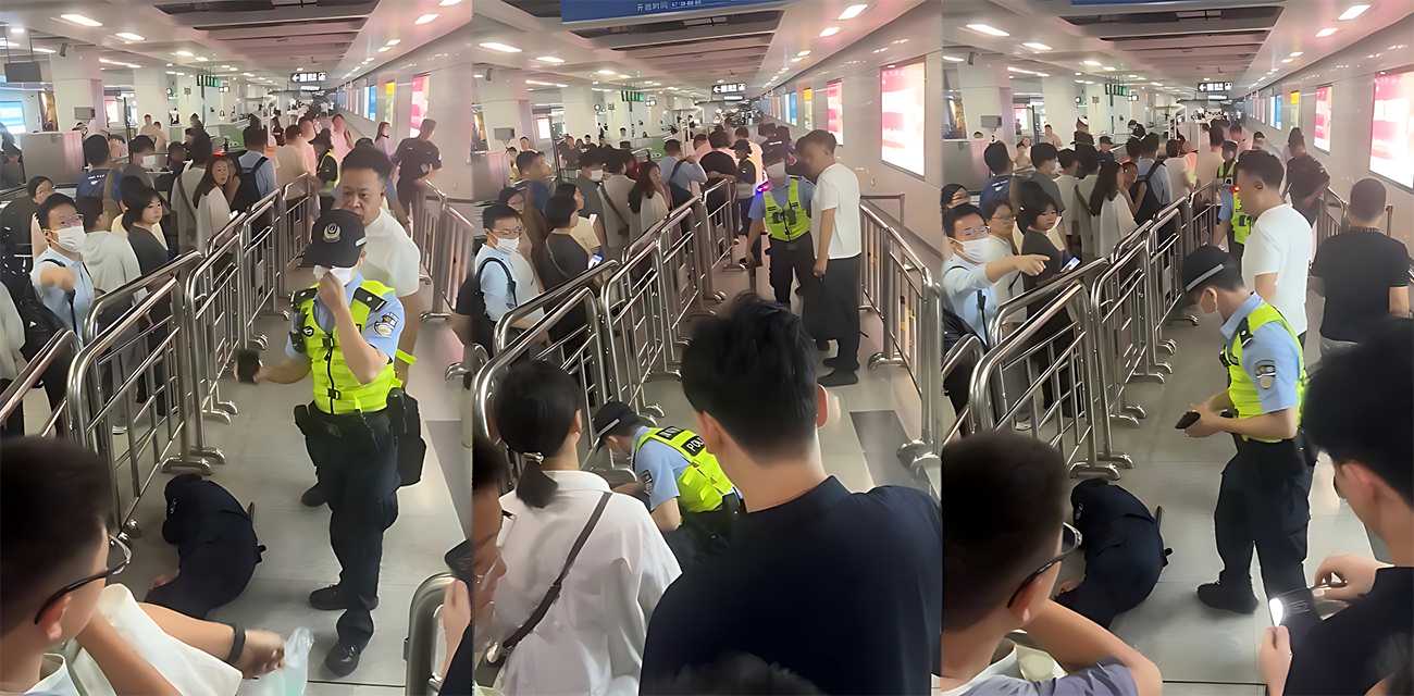 深圳地铁实行人包同检 高峰期排长队 大量上班族迟到 一周内两次被骂上热搜！