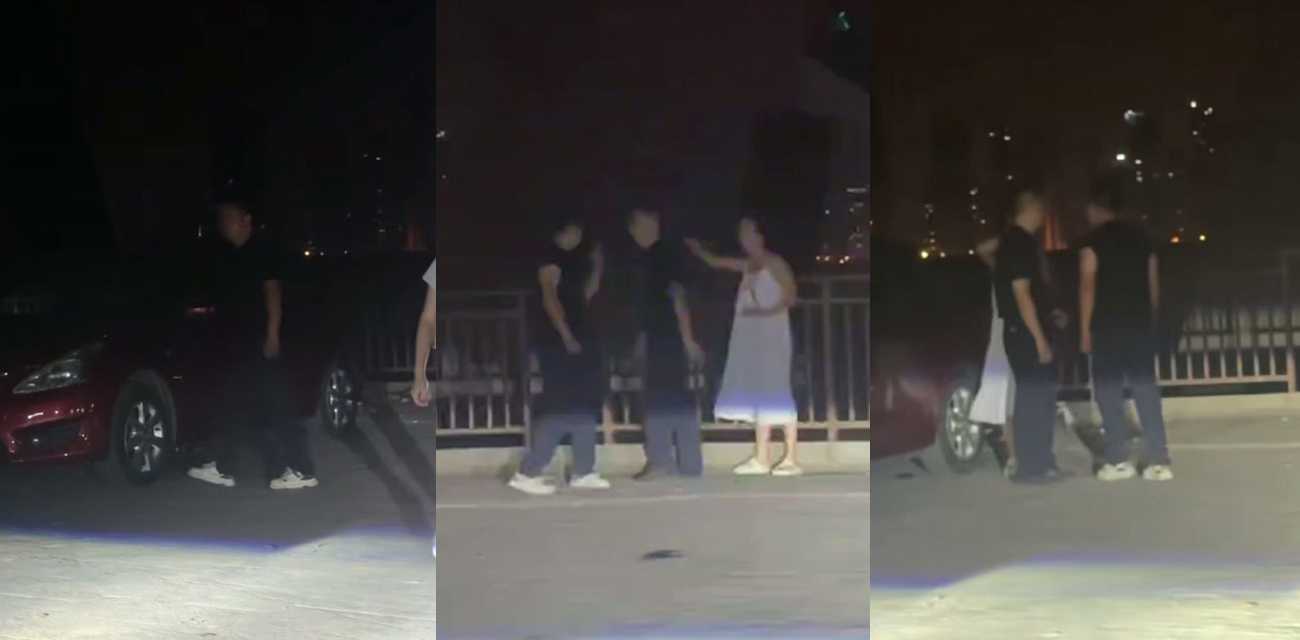 武汉二七长江大桥深夜大瓜 妻子私会男模被丈夫当场抓包 现场堵死崩溃嘶吼全城围观！