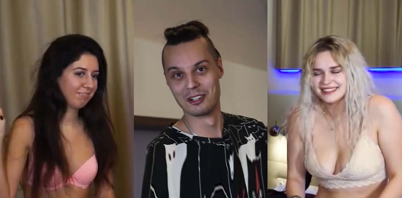 欧美脱衣舞游戏成人禁播综艺 凯蒂韦斯特和伊娃斯通振动器上阅读说唱 隔裤子后入啪啪