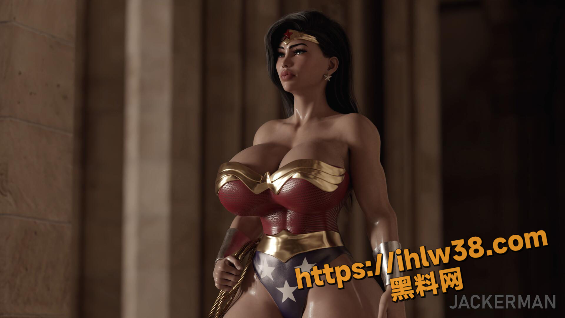 欧美猎奇3D动画，巨乳女角色被怪物大鸡巴狂操！ackerman大神系列作品！