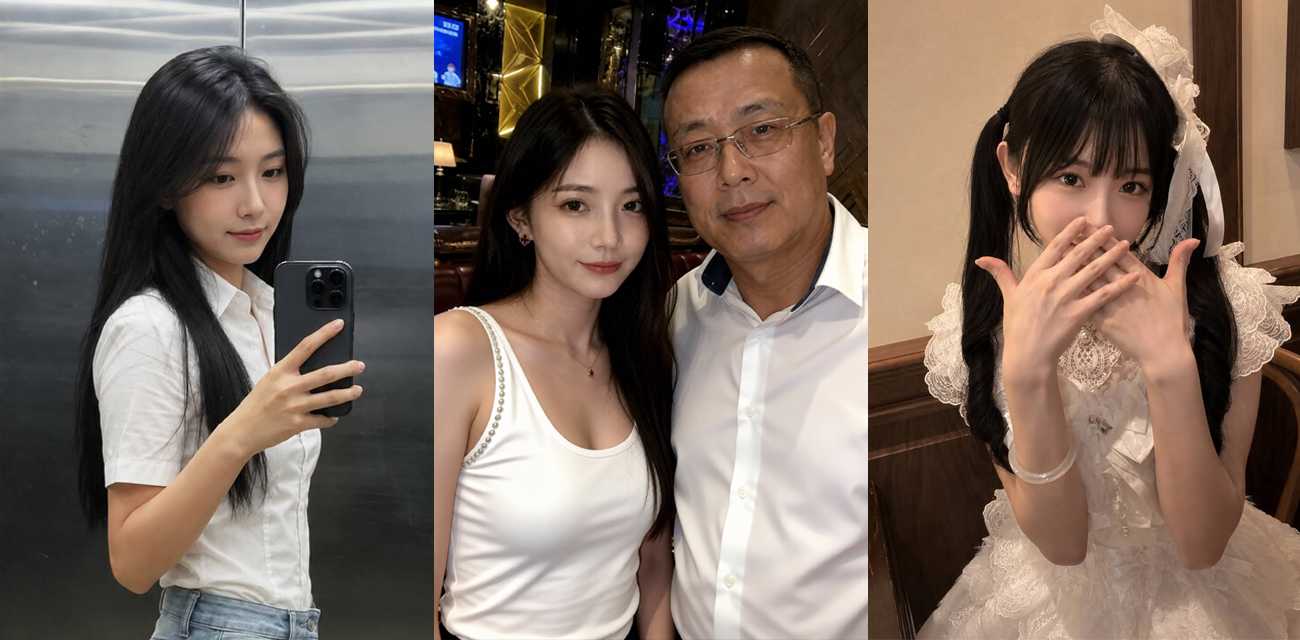 cos圈网红 安然小主 PPT吐槽前任后秒官宣老叔 秃顶眼镜叔形象让人大跌眼镜！