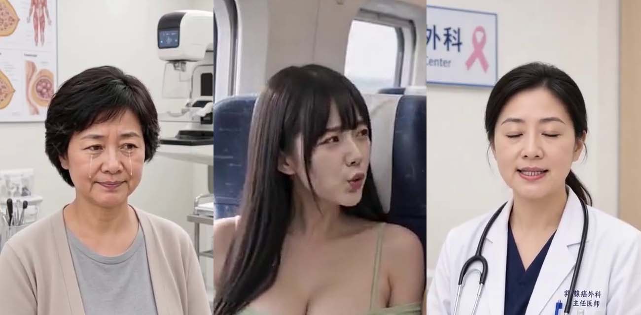AI成人短剧试衣间里的故事 巨乳女顾客与店员高铁卫生间激情后入啪啪