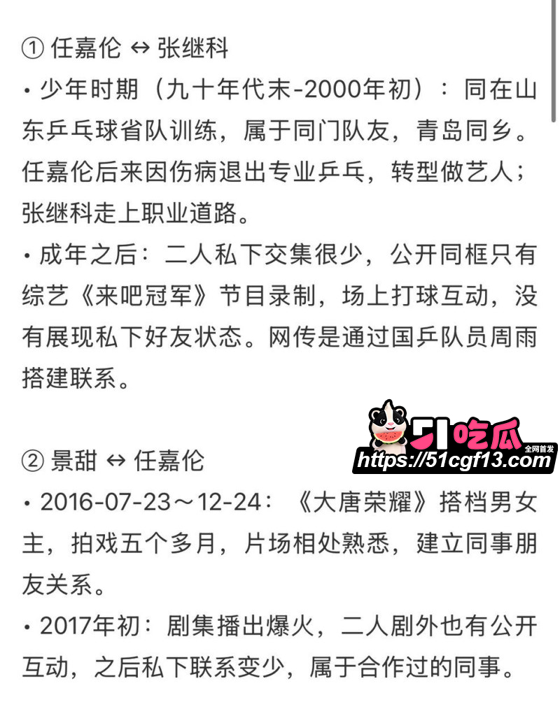 景甜张继科旧瓜后续20 景甜张继科旧瓜后续20