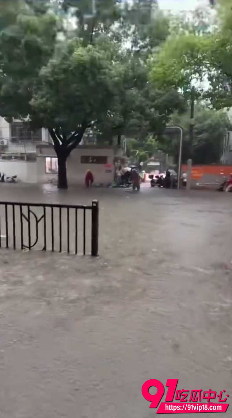 上海再遭特大暴雨侵袭 街道变汪洋车辆泡水 市民涉水前行 城市交通瘫痪与防灾隐患再敲警钟！