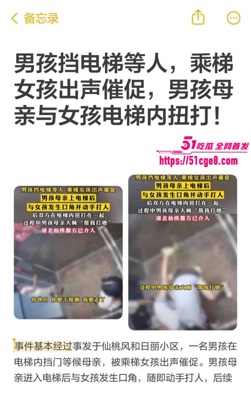 湖北仙桃电梯打人事件03 湖北仙桃电梯打人事件03