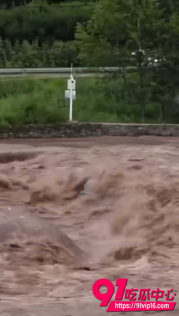 乐山马边彝族自治县暴雨引发山洪灾害 洪水裹挟泥沙车辆冲毁房屋 画面惨烈