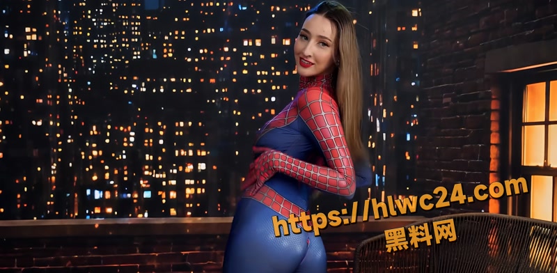 欧美高颜值美女 LuLuStocch 化身黑皮蜘蛛女侠 紧身战衣被野蛮撕裂暴力抽插