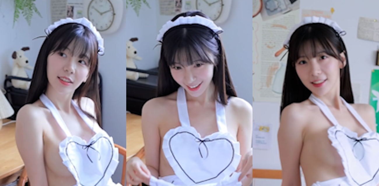 韩国极品女嫩模李素英leeesovely最新写真福利 身穿白色女仆装展示粉嫩娇躯