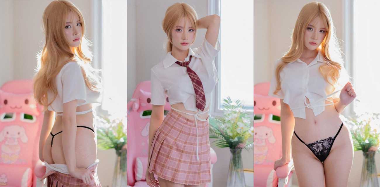 OF泰国摄影师Kantaehee 约拍童颜巨乳美少女写真福利 巨乳嫩穴一饱眼福!