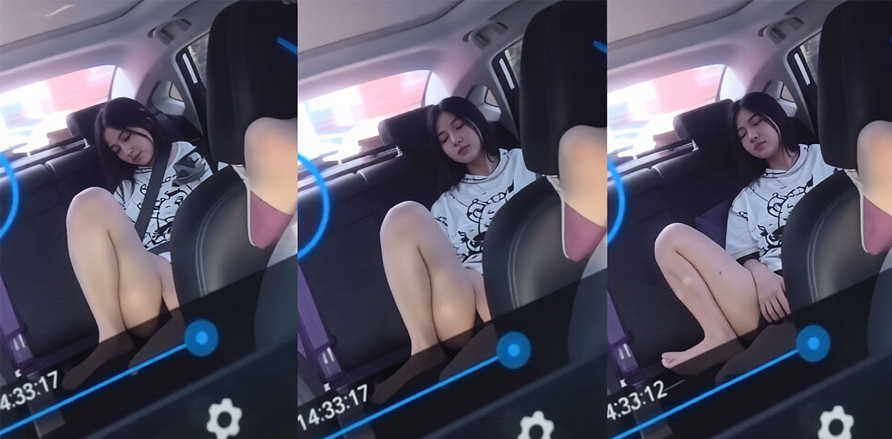 网约车自慰事件 女乘客逼痒难耐掰穴自慰 司机都看傻眼了