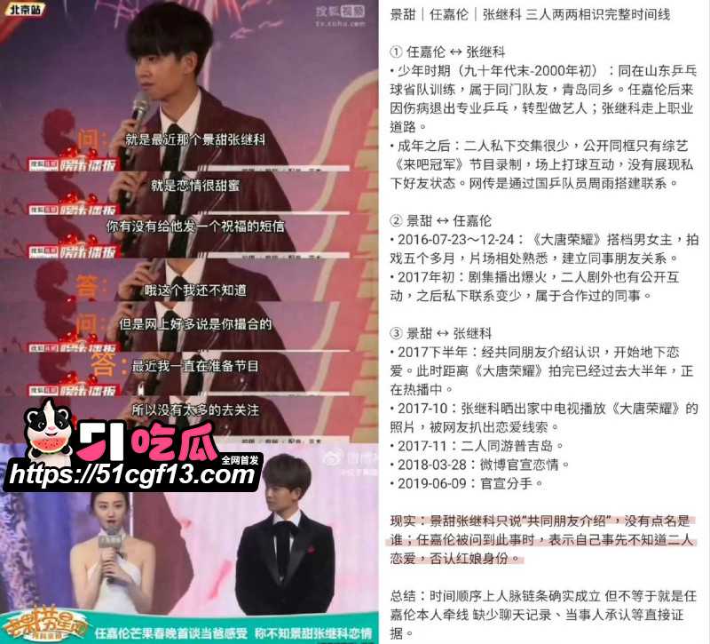 景甜张继科旧瓜后续22 景甜张继科旧瓜后续22