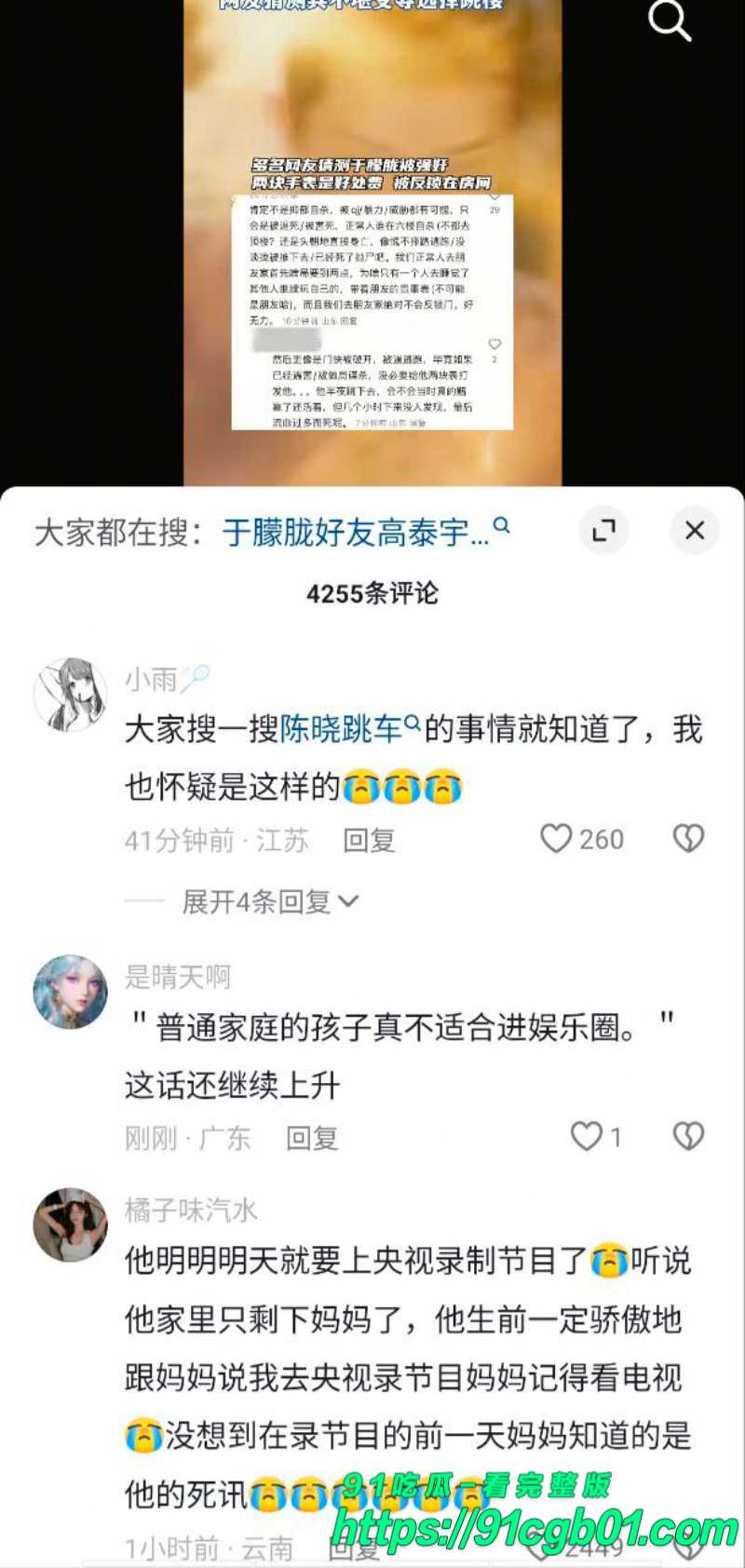 于朦胧死因真相大白18素材水印版