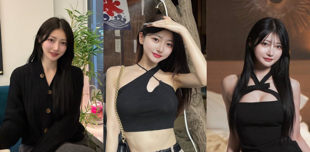 KFC街拍抄底吊带黄裙靓女逛街 草帽妹子黄色短裙绿色内内前后CD走光 蹲下弯腰裙底全露