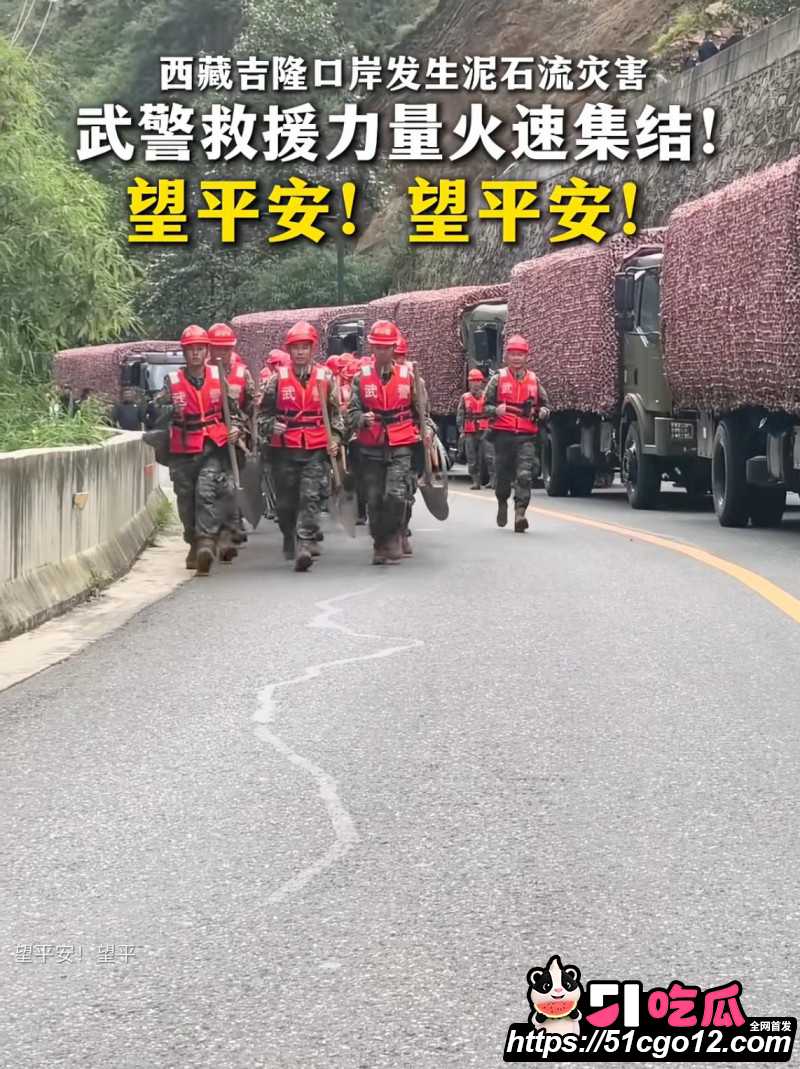 西藏泥石流现场视频01