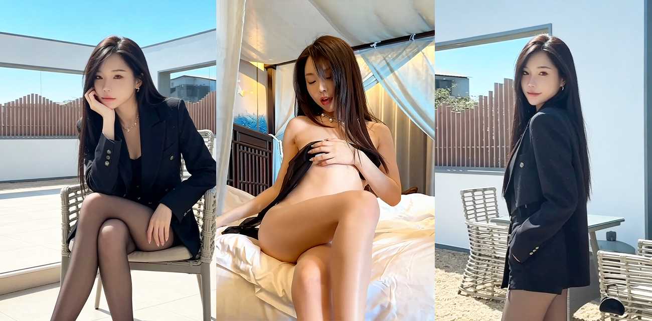 极品嫩模 徐莉芝 户外情色福利 别墅庭院淫浪脱衣 真空黑丝全裸诱惑！