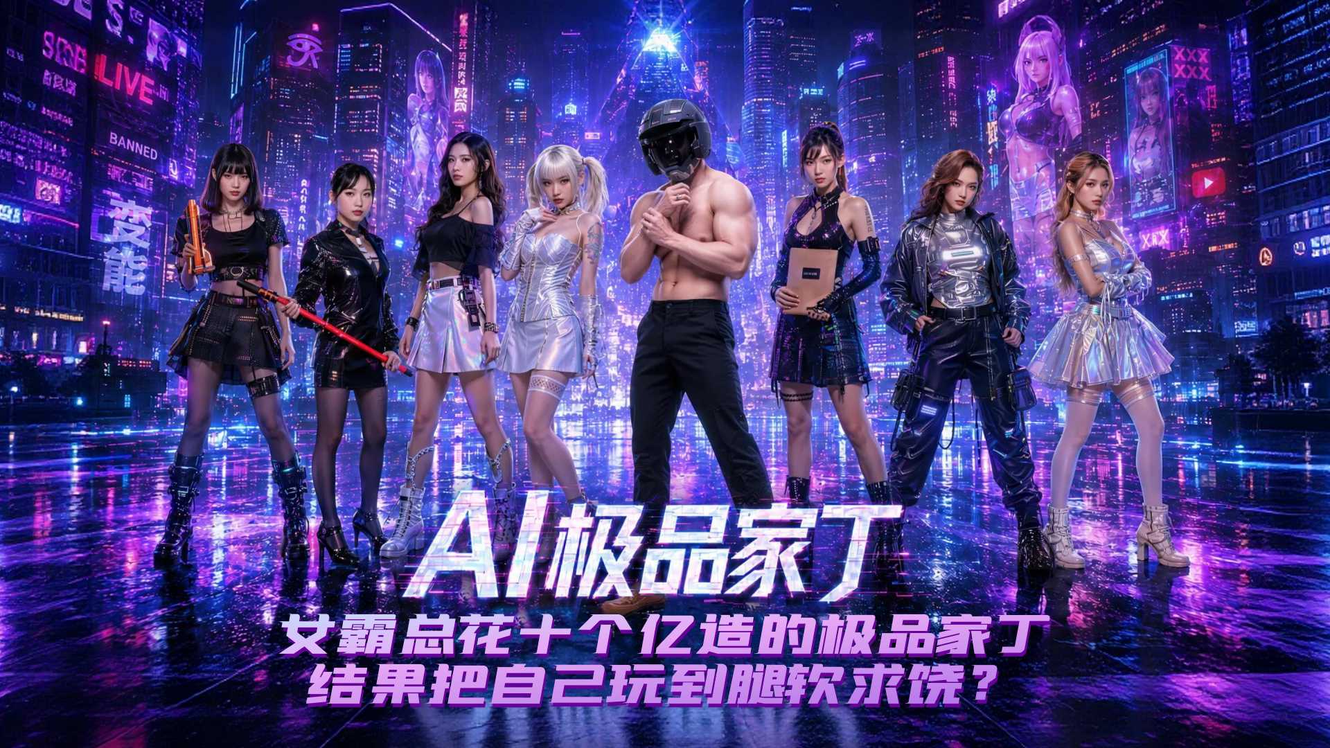 本周继续为您带来爆火短剧 AI极品家丁 7-9集 女霸总花十亿造AI家丁却反被征服