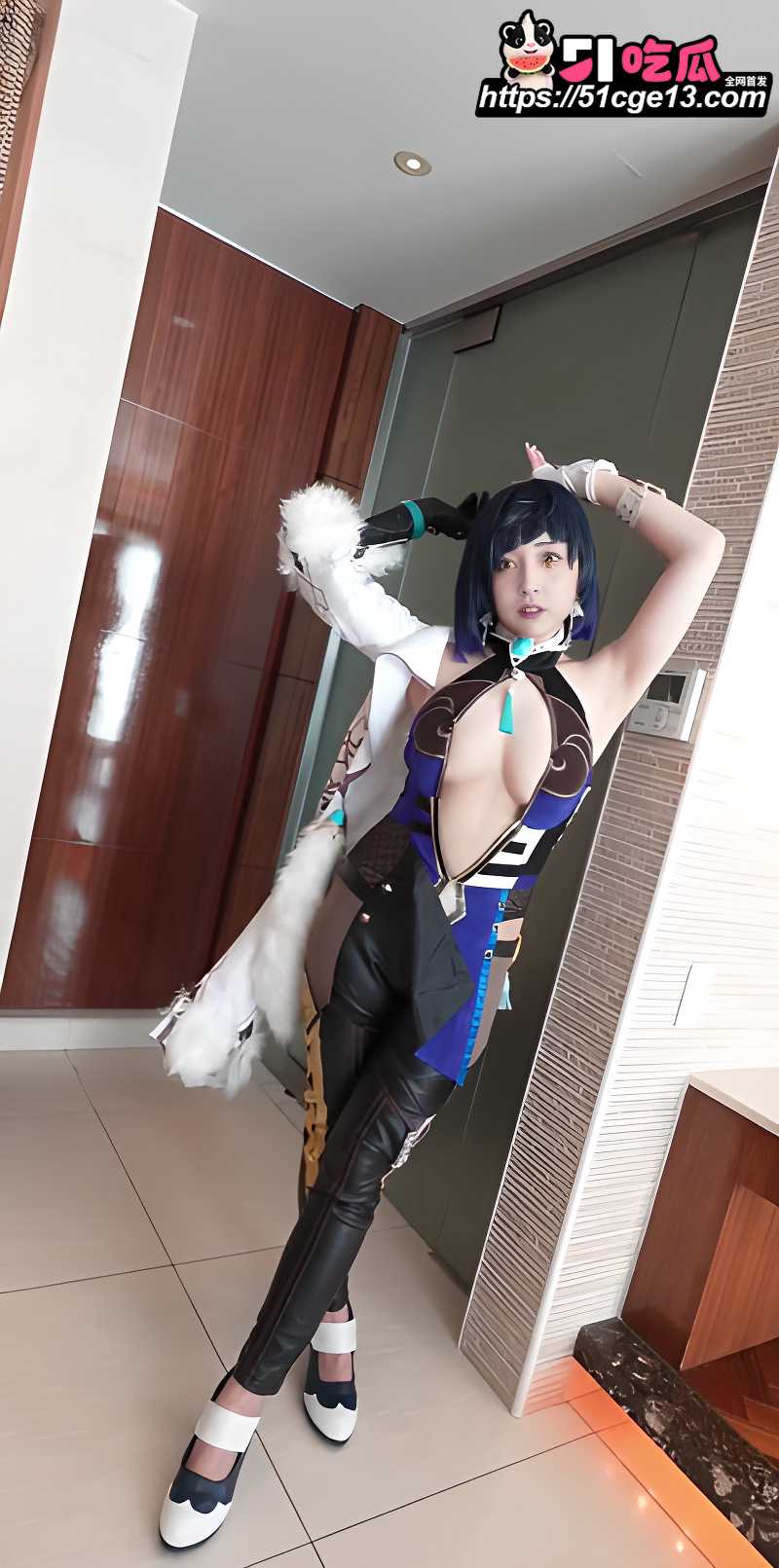 巨乳女优 逢泽真里亚 化身原神夜兰 2